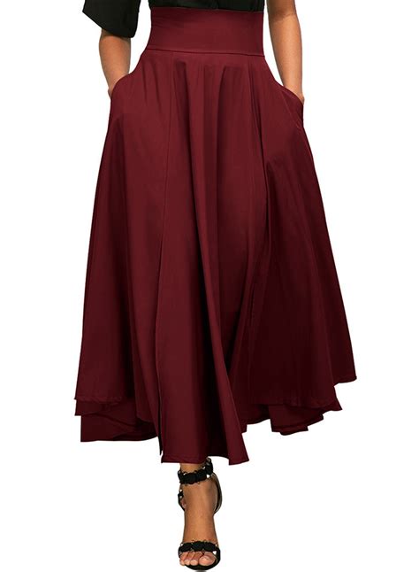 high waisted pleated skirt